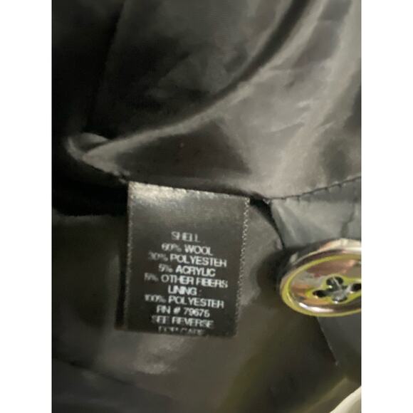 Apt 9 Peacoat Gray Size Small Collared Wool Blend - Picture 4 of 14